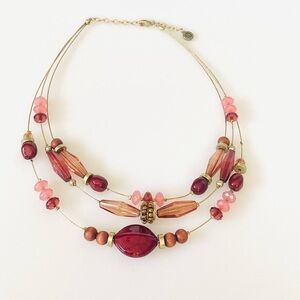 Napier Multi Strand Beaded Necklace 16”+3”